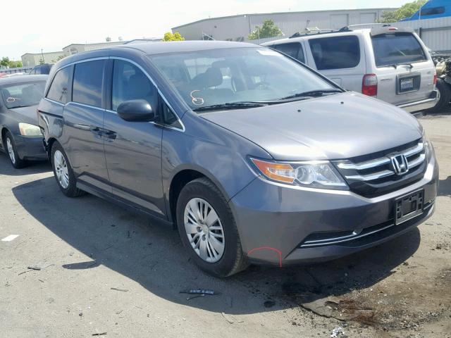 5FNRL5H25GB137075 - 2016 HONDA ODYSSEY LX GRAY photo 1