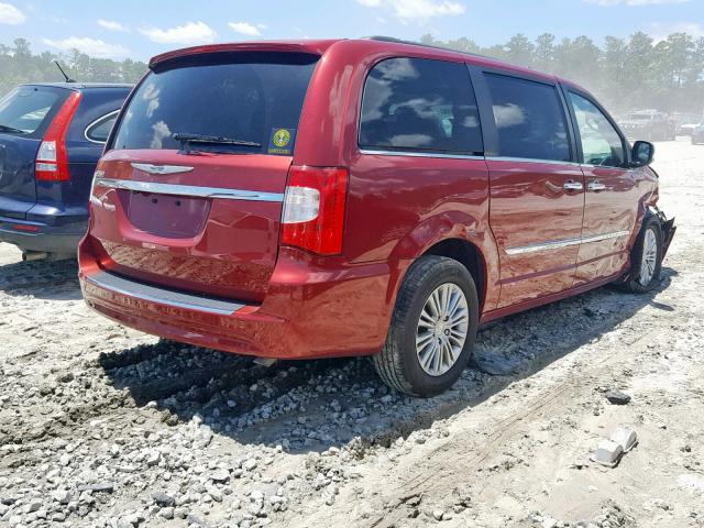 2C4RC1CG8GR150242 - 2016 CHRYSLER TOWN & COU RED photo 4