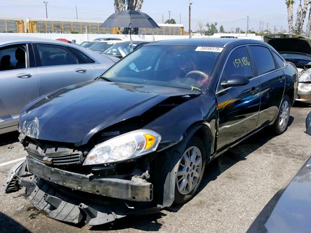 2G1WS583081295058 - 2008 CHEVROLET IMPALA POL BLACK photo 2