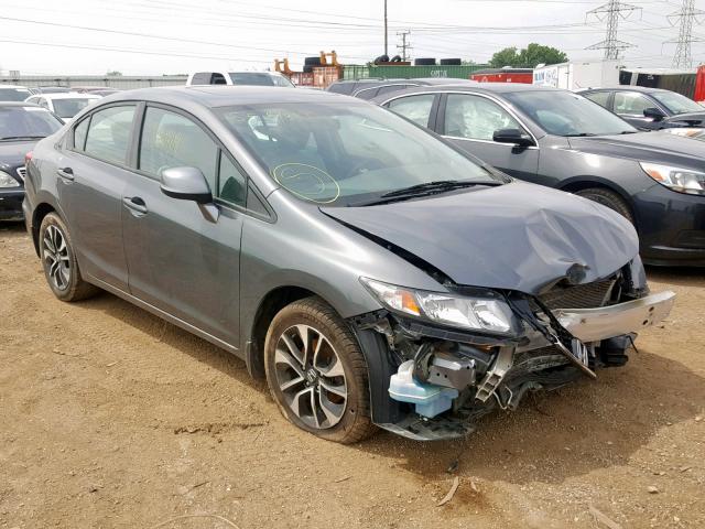 19XFB2F99DE077419 - 2013 HONDA CIVIC EXL GRAY photo 1