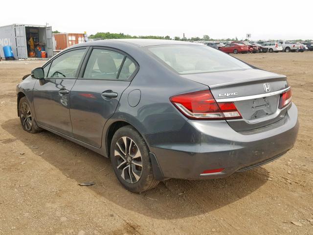 19XFB2F99DE077419 - 2013 HONDA CIVIC EXL GRAY photo 3