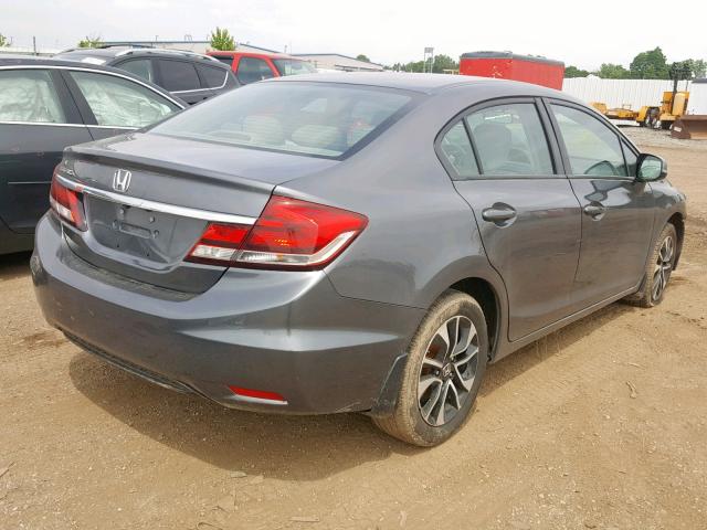 19XFB2F99DE077419 - 2013 HONDA CIVIC EXL GRAY photo 4