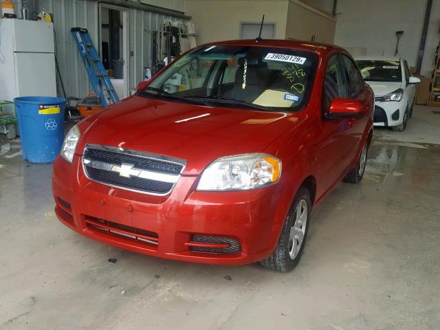 KL1TD5DE7BB241878 - 2011 CHEVROLET AVEO LS RED photo 2