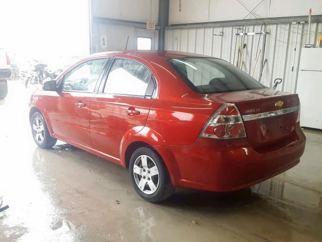 KL1TD5DE7BB241878 - 2011 CHEVROLET AVEO LS RED photo 3