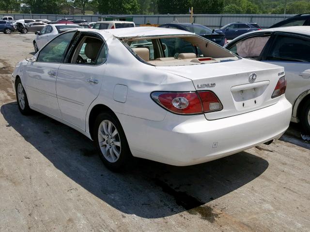 JTHBF30G620078984 - 2002 LEXUS ES 300 WHITE photo 3