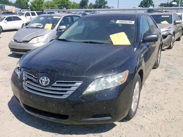 4T1BB46K99U083190 - 2009 TOYOTA CAMRY HYBR BLACK photo 2