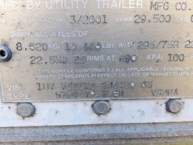 1UYVS25322U542003 - 2002 UTILITY TRAILER Ağ foto 10