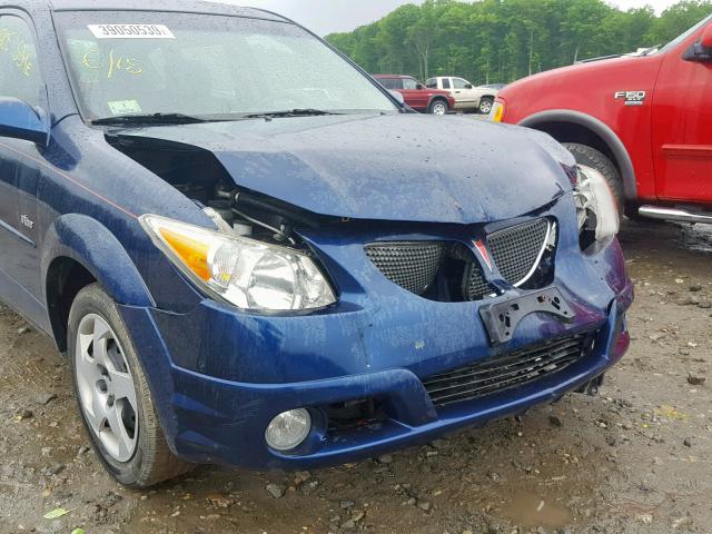 5Y2SL63855Z400806 - 2005 PONTIAC VIBE BLUE photo 9