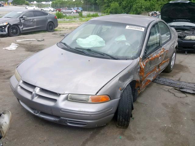 1B3EJ46X1WN194467 - 1998 DODGE STRATUS GRAY photo 2