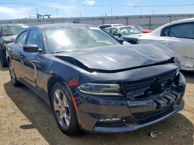 2C3CDXJG3GH267892 - 2016 DODGE CHARGER SX BLUE photo 1