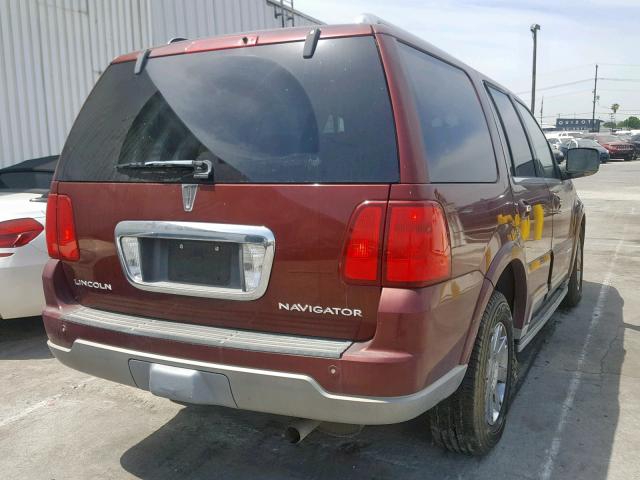 5LMFU27R73LJ39553 - 2003 LINCOLN NAVIGATOR BURGUNDY photo 4