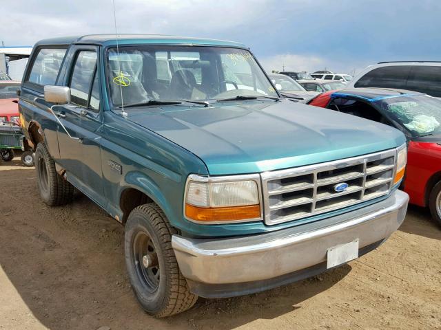 1FMEU15N6TLB63335 - 1996 FORD BRONCO U10 GREEN photo 1