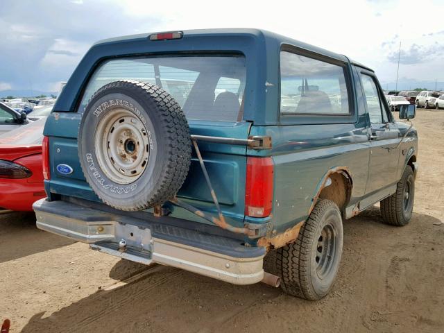 1FMEU15N6TLB63335 - 1996 FORD BRONCO U10 GREEN photo 4