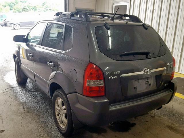 KM8JN72D27U667844 - 2007 HYUNDAI TUCSON SE GRAY photo 3