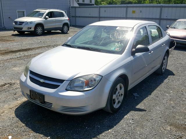 1G1AT58H697149089 - 2009 CHEVROLET COBALT LT SILVER photo 2