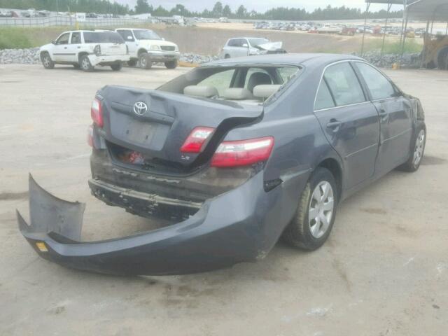 4T1BE46K78U782386 - 2008 TOYOTA CAMRY CE/L CHARCOAL photo 4