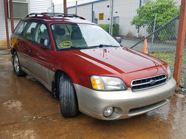 4S3BH665127633561 - 2002 SUBARU LEGACY OUT RED photo 1