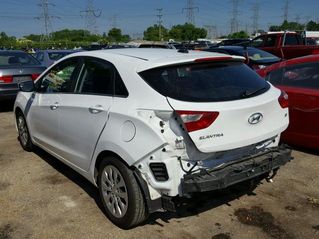 KMHD35LH4HU376143 - 2017 HYUNDAI ELANTRA GT WHITE photo 3