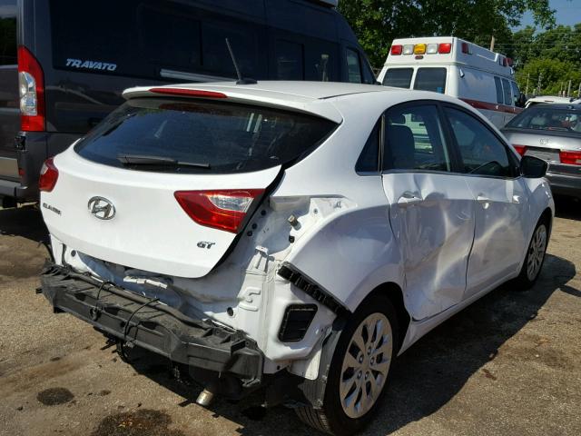 KMHD35LH4HU376143 - 2017 HYUNDAI ELANTRA GT WHITE photo 4