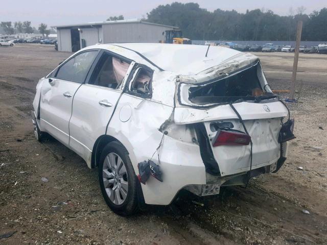 5J8TB2H25AA004499 - 2010 ACURA RDX WHITE photo 3