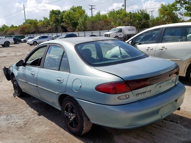 1FALP13P3VW143199 - 1997 FORD ESCORT LX BLUE photo 3