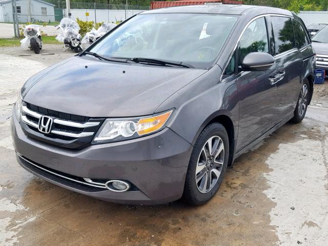 5FNRL5H98FB047088 - 2015 HONDA ODYSSEY TO GRAY photo 2