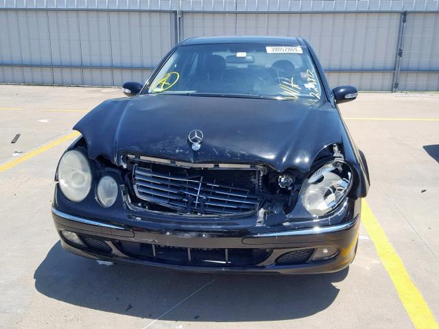 WDBUF65J94A510527 - 2004 MERCEDES-BENZ E 320 BLACK photo 9