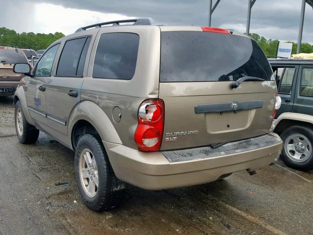 1D8HD48K77F576357 - 2007 DODGE DURANGO SL TAN photo 3