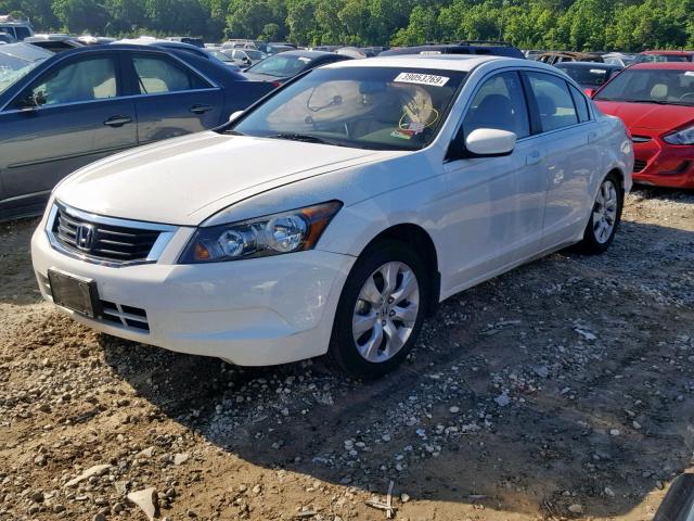 1HGCP26839A122457 - 2009 HONDA ACCORD EXL WHITE photo 2