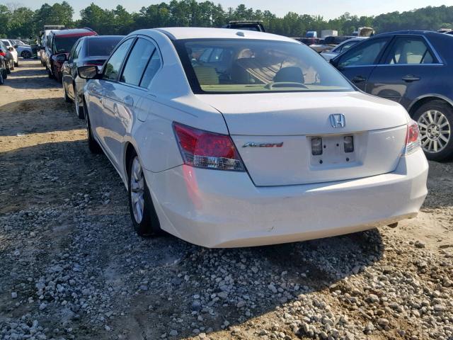 1HGCP26839A122457 - 2009 HONDA ACCORD EXL WHITE photo 3