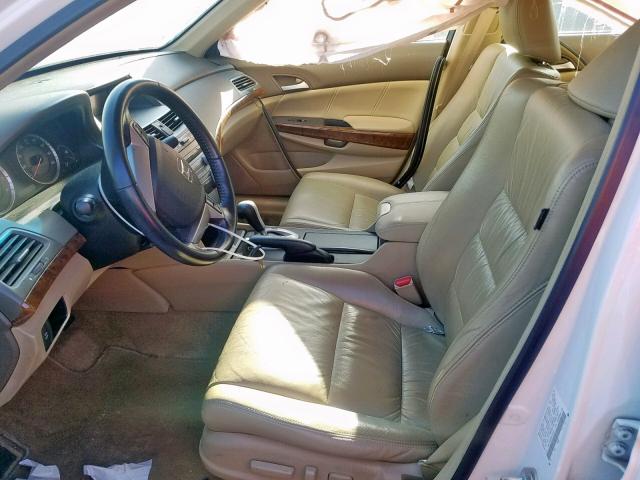 1HGCP26839A122457 - 2009 HONDA ACCORD EXL WHITE photo 5