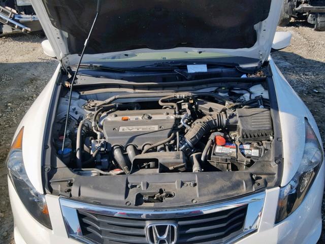 1HGCP26839A122457 - 2009 HONDA ACCORD EXL WHITE photo 7