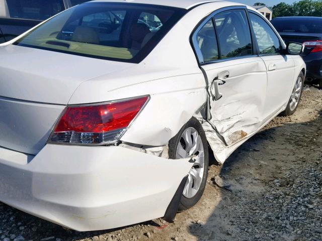 1HGCP26839A122457 - 2009 HONDA ACCORD EXL WHITE photo 9