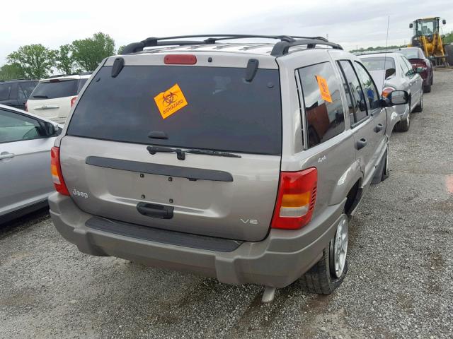 1J4GW58N8XC648148 - 1999 JEEP GRAND CHER GRAY photo 4