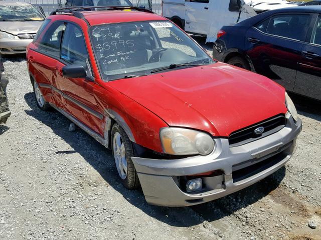 JF1GG68594H800001 - 2004 SUBARU IMPREZA OU RED photo 1