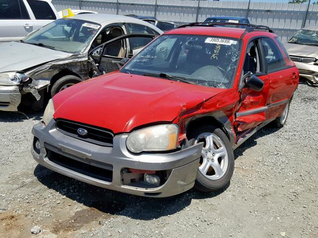 JF1GG68594H800001 - 2004 SUBARU IMPREZA OU RED photo 2