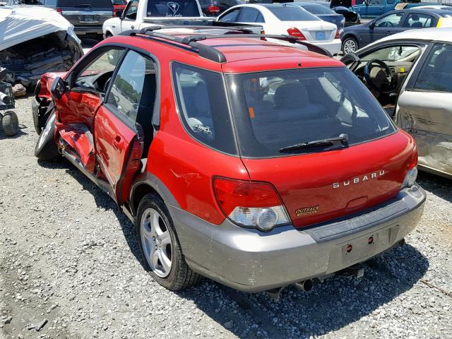 JF1GG68594H800001 - 2004 SUBARU IMPREZA OU RED photo 3