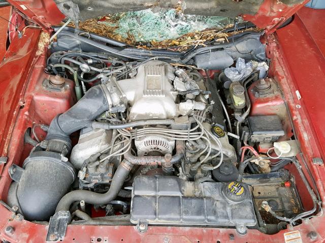 1FALP46V2TF201988 - 1996 FORD MUSTANG CO RED photo 7