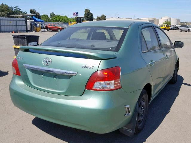 JTDBT923771133516 - 2007 TOYOTA YARIS GREEN photo 4