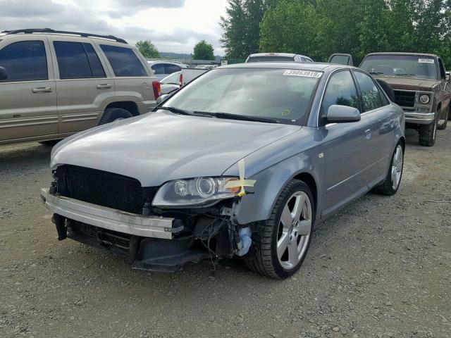 WAUEF78E76A167484 - 2006 AUDI A4 S-LINE GRAY photo 2