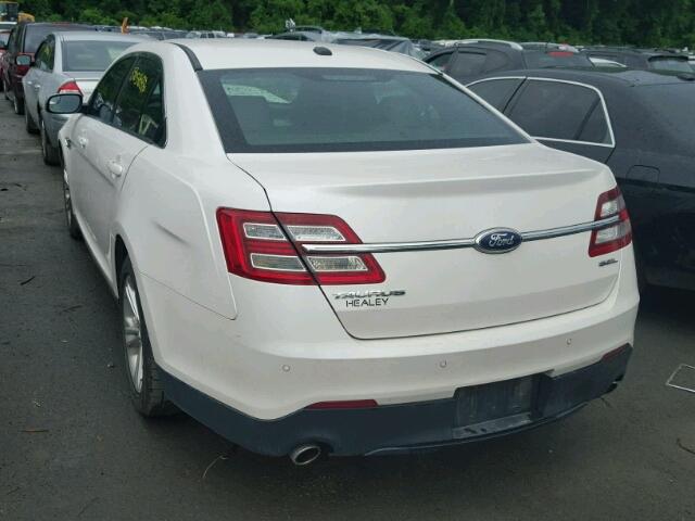 1FAHP2E85DG142078 - 2013 FORD TAURUS SEL WHITE photo 3