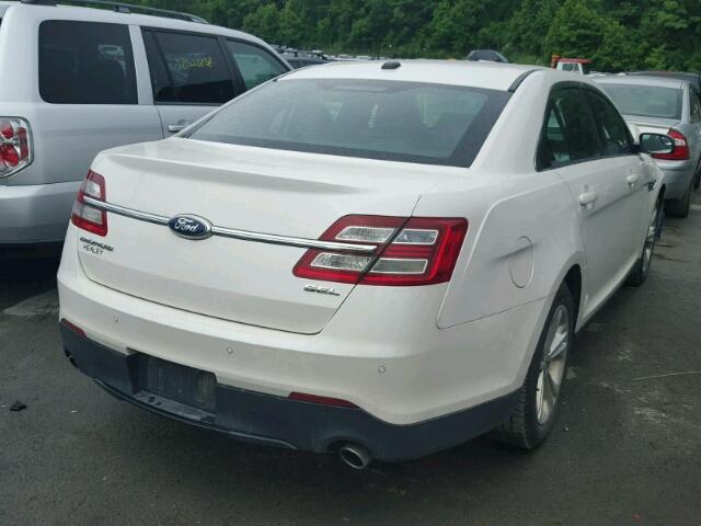 1FAHP2E85DG142078 - 2013 FORD TAURUS SEL WHITE photo 4