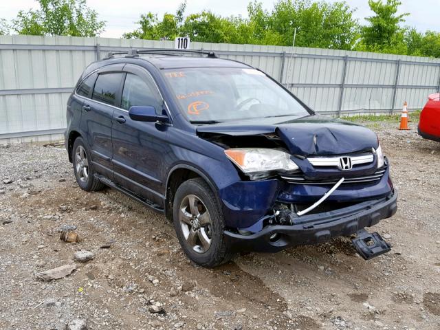 5J6RE48798L038977 - 2008 HONDA CR-V EXL BLUE photo 1