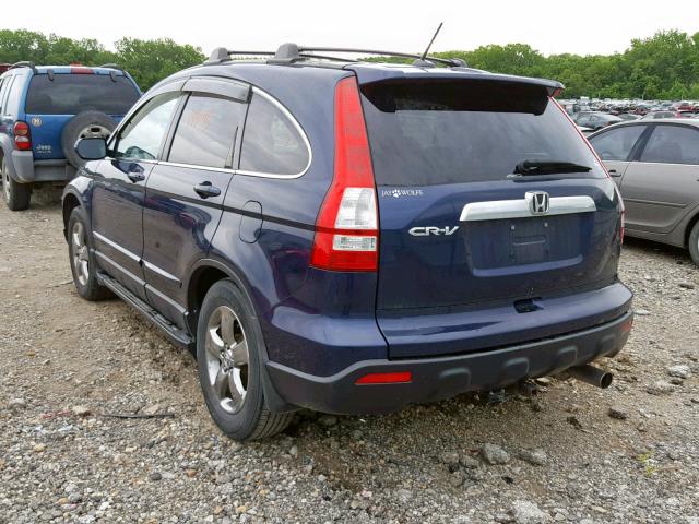 5J6RE48798L038977 - 2008 HONDA CR-V EXL BLUE photo 3