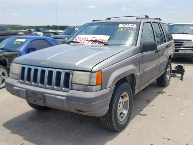 1J4GZ58SXVC740954 - 1997 JEEP GRAND CHER GRAY photo 2