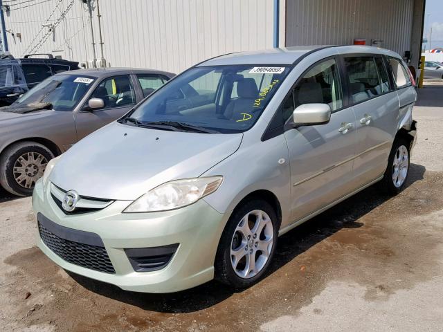 JM1CR293580302844 - 2008 MAZDA 5 GREEN photo 2