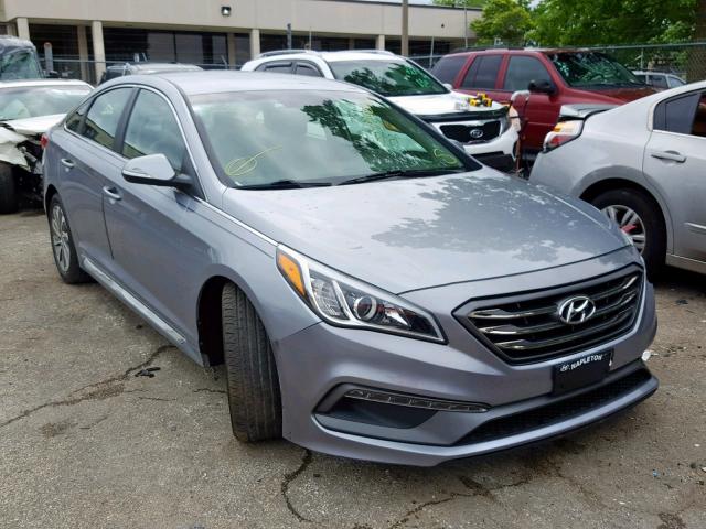 5NPE34AF1HH530998 - 2017 HYUNDAI SONATA SPO SILVER photo 1