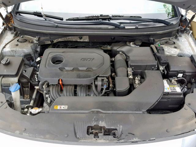 5NPE34AF1HH530998 - 2017 HYUNDAI SONATA SPO SILVER photo 7