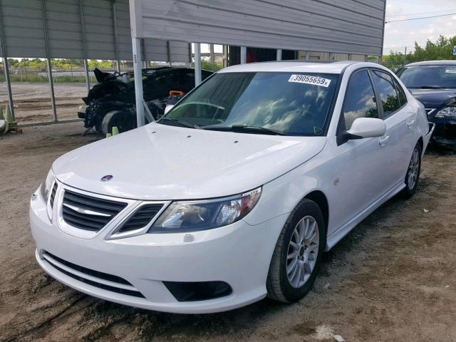 YS3FA4CY6B1302351 - 2011 SAAB 9-3 2.0T WHITE photo 2