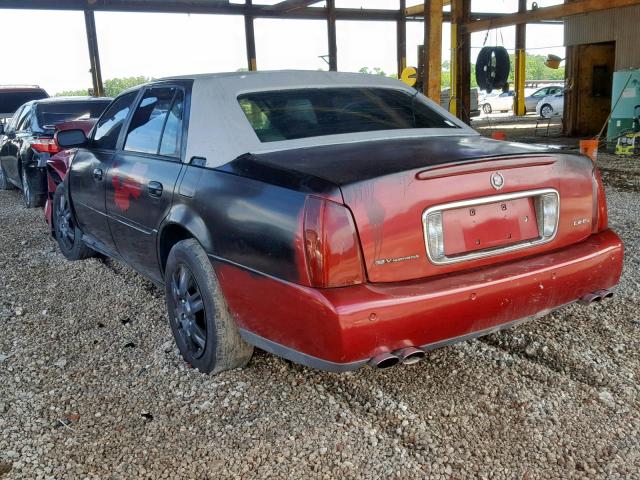 1G6KE57Y8YU280678 - 2000 CADILLAC DEVILLE DH RED photo 3